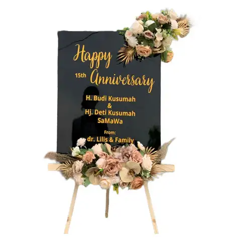 Papan Bunga Akrilik Garden Wedding Depok
