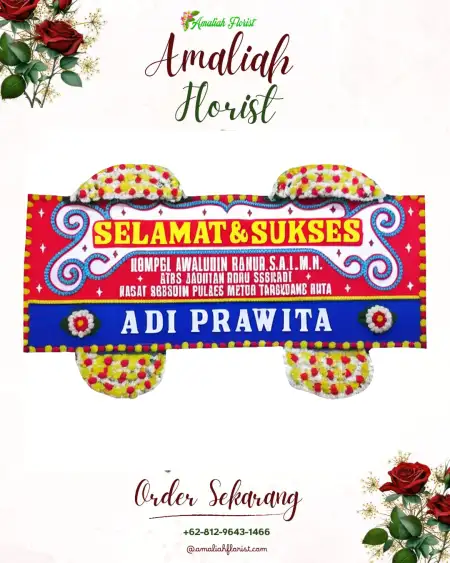 Papan Bunga Ucapan Selamat Garden Wedding Depok