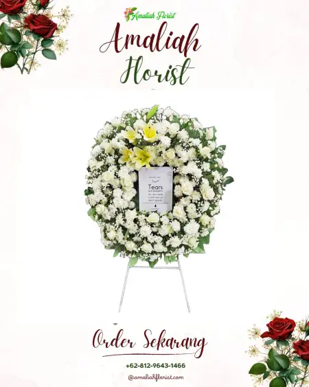 Krans Bunga Duka Garden Wedding Depok