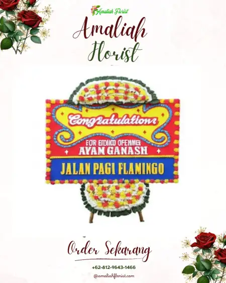 Sewa Papan Bunga Garden Wedding Depok